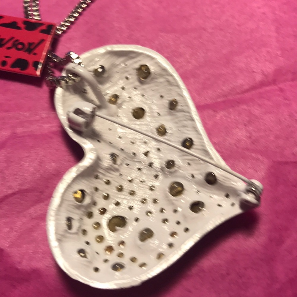 colorful heart necklace/broach - Picture 2 of 4